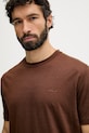 Gant t-shirt lniany brązowy 2003318