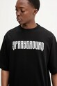 Bavlněné tričko Sprayground černá SP695BLK