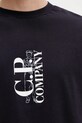 Хлопковая футболка C.P. Company тёмно-синий 18CMTS177A005100W