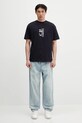 C.P. Company t-shirt in cotone 18CMTS177A005100W blu navy