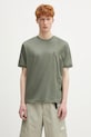 Bavlnené tričko C.P. Company jednofarebný zelená 18CMTS256A110302W