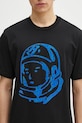 Billionaire Boys Club tricou din bumbac Cracked Flock Print Astro T-Shirt negru B25156