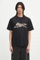 ICECREAM tricou din bumbac Running Dog T-Shirt print negru IC25141