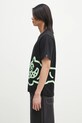 Хлопковая футболка ICECREAM Jumbo Running Dog T-Shirt IC25147 чёрный SS25