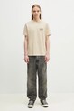 Kenzo t-shirt bawełniany FF55TS5254SO.11 beżowy