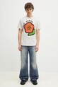 Kenzo t-shirt bawełniany FF55TS5304SG.93 szary