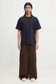 Хлопковая футболка Norse Projects Norse Standard Heavy Loose T-shirt N01.0679.7004 тёмно-синий