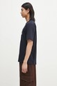Хлопковая футболка Norse Projects Holger Post Stamp Print T-Shirt N01.0686.7004 тёмно-синий SS25