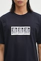 Norse Projects t-shirt bawełniany Holger Post Stamp Print T-Shirt granatowy N01.0686.7004