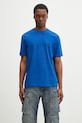 Daily Paper t-shirt bawełniany Orbit Emb T-Shirt bawełna niebieski 2512049