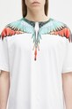 Marcelo Burlon tricou din bumbac Icon Wings Basic T-Shirt White Multicolo alb CMAA056S25JER0010184