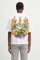 Odzież Marcelo Burlon t-shirt bawełniany County Flame Boxy T-Shirt White Red CMAA05AS25JER0070125 biały