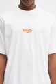 Marcelo Burlon t-shirt bawełniany County Flame Boxy T-Shirt White Red biały CMAA05AS25JER0070125