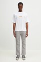 Marcelo Burlon t-shirt bawełniany County Flame Boxy T-Shirt White Red CMAA05AS25JER0070125 biały