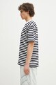 Marcelo Burlon cotton t-shirt Bunny Heart Stripe Basic Tee White Navy CMAA056S25JER0060146 navy SS25