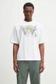 Marcelo Burlon tricou din bumbac County Angel Boxy T-Shirt White Multicol print alb CMAA05AS25JER0020184