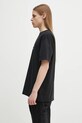 Marcelo Burlon tricou din bumbac Goodbye Quote Basic T-Shirt Black White CMAA056S25JER0071001 negru SS25