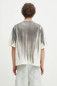 Îmbrăcăminte Marcelo Burlon tricou din bumbac Fire Heart Spray Boxy T-Shirt Ecru Mediu CMAA05AS25JER0096F06 bej