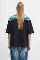 Clothing Marcelo Burlon cotton t-shirt Colordust Wings Boxy T-Shirt Black Turqu CMAA05AS25JER0011043 black