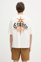 Одяг Бавовняна футболка Marcelo Burlon County Goth Boxy T-Shirt Ecru Brown CMAA05AS25JER0036F60 бежевий