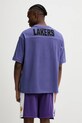 Одежда Хлопковая футболка New Era Lakers 60596460 фиолетовой