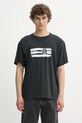Βαμβακερό μπλουζάκι MM6 Maison Margiela στάμπα μαύρο SH2GC0023.M20115.900