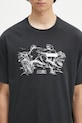 MM6 Maison Margiela t-shirt bawełniany czarny SH2GC0024.M20108.899