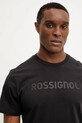 Îmbrăcăminte Rossignol tricou din bumbac Prarion RLNMY22 negru