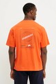 Rossignol tricou din bumbac Waterfall print portocaliu RLNMY24