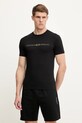 Emporio Armani Underwear tricou lounge print negru EM000379.AF10774