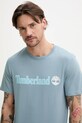 Îmbrăcăminte Timberland tricou din bumbac TB0A5UPQ7581 albastru