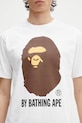 A Bathing Ape t-shirt in cotone By Bathing Ape bianco 1L30110002