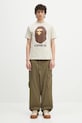 A Bathing Ape tricou din bumbac By Bathing Ape 1L30110002 bej