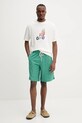 Хлопковая футболка Drôle de Monsieur Le T-Shirt Golfeur G.TS236.CO002.OW бежевый SS25