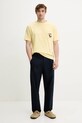 Bavlnené tričko Drôle de Monsieur Le T-Shirt Parasol G.TS242.CO165.BAN žltá SS25