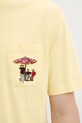 Bavlnené tričko Drôle de Monsieur Le T-Shirt Parasol G.TS242.CO165.BAN žltá