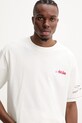 Bavlnené tričko Drôle de Monsieur Le T-Shirt Club House béžová G.TS240.CO134.OW
