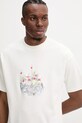 Drôle de Monsieur t-shirt in cotone Le T-Shirt Cocktails beige G.TS237.CO002.OW