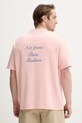 Oblečenie Bavlnené tričko Drôle de Monsieur Le T-Shirt Slogan Cursive G.TS209.CO002.LPI ružová