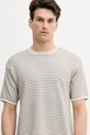 United Colors of Benetton tricou din bumbac bej 1195K109V