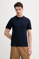 Bavlnené tričko United Colors of Benetton jednofarebný tmavomodrá 3RL3U10AS