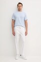 United Colors of Benetton t-shirt bawełniany 3M4WU1088 niebieski SS25