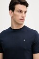 United Colors of Benetton tricou din bumbac bleumarin 3M4WU1088