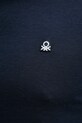 United Colors of Benetton tricou din bumbac 3M4WU1088 bleumarin