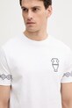 United Colors of Benetton tricou din bumbac alb 3BL0U10AF