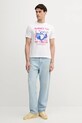 United Colors of Benetton t-shirt in cotone 3BL0U10AF bianco SS25