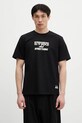 Хлопковая футболка Evisu Seagull-Daicock Printed SS хлопок чёрный 2ESHTM5TS1152