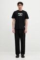Хлопковая футболка Evisu Seagull-Daicock Printed SS 2ESHTM5TS1152 чёрный