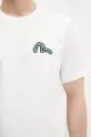 Bavlněné tričko Evisu Totem Daruma Printed SS bílá 2ESHTM5TS1106