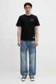 Бавовняна футболка Evisu Logo EMB SS 2ESHTM5TS1137 чорний